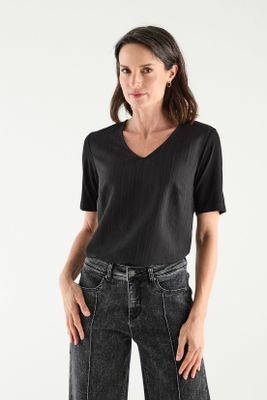 Imagen 1 del producto Polera Doble Tela Negro Ma Griffe 14202125052102