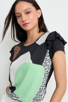 Imagen 2 del producto Polera Estampada Negro iO 14620225008102