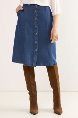 Imagen 2 del producto Falda Lisa Azul Ma Griffe 12002225002104