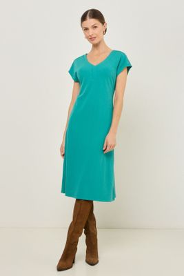 Vestido Tipo Jumper Verde Ma Griffe 13002125030217