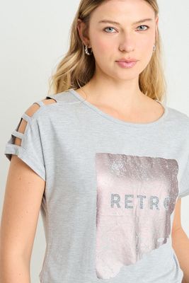 Imagen 2 del producto Polera Manga Corta Gris Ash 14607225002113