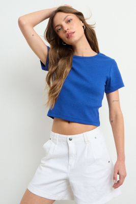 Polera Lisa Azul Marino iO 14204225108104