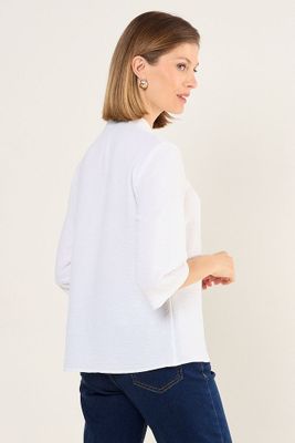 Imagen 2 del producto Blusa Cuello Mao Blanco Ma Griffe 14002225011101
