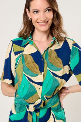 Imagen 2 del producto Vestido Camisero De Fantasia Blanco Ma Griffe 13102225012101