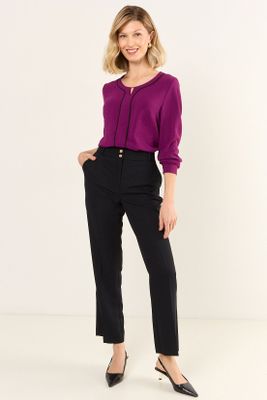 Pantalon Recto Formal Negro Ma Griffe 11002126001102