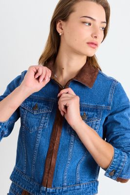 Imagen 2 del producto Casaca Mezclilla Café iO 17820126003109