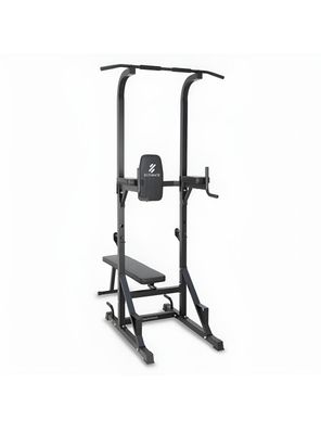 Máquina - Estación Dominadas Paralelas Multifunción Pro con Banca