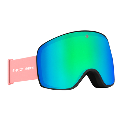 Antiparras Magnéticas Ski & Snowboard North Pole / Verde - Negro - Rosa