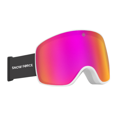 Antiparras Magnéticas Ski & Snowboard North Pole / Fucsia - Blanco - Negro