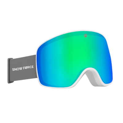 Antiparras Magnéticas Ski & Snowboard North Pole / Verde - Blanco - Gris