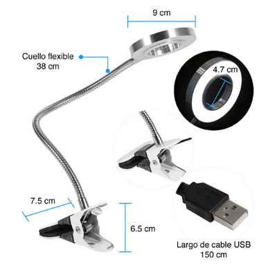 Imagen 2 del producto Lámpara De Escritorio Con Clip