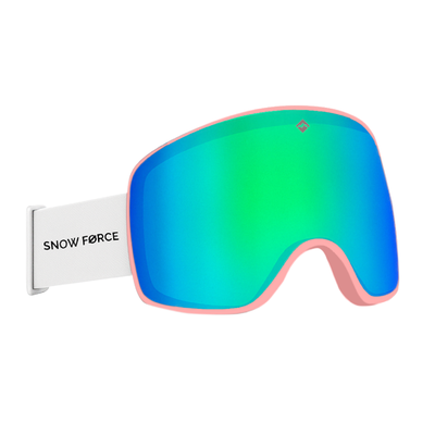 Antiparras Magnéticas Ski & Snowboard North Pole / Verde - Rosa - Blanco