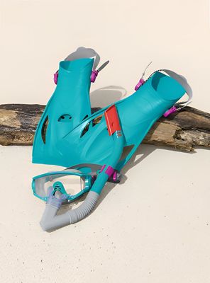 Imagen 2 del producto Kit buceo +14 Color Celeste