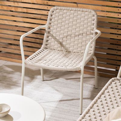 Imagen 2 del producto Poltrona Anika Cuerda Beige