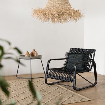 Cojin Dion Negro Cuadrado