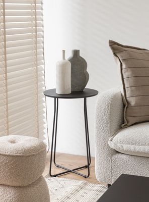 Mesa Lateral Marchena Circular Metal V 45