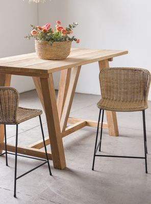 Taburete Golfet Natural Bajo