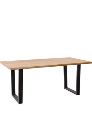 Mesa De Comedor Montblanc Negra Roble