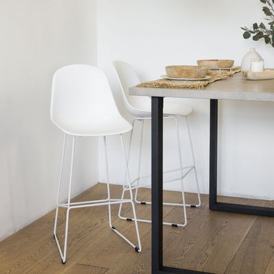 Taburete Alto Moses Blanco