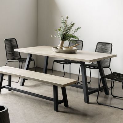 Mesa De Comedor Dublin Cemento 180