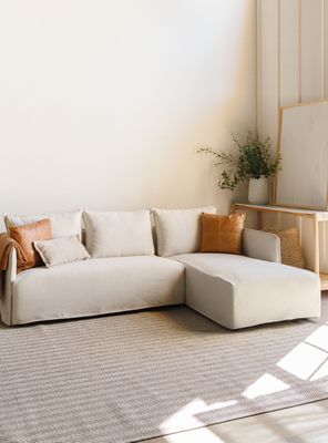 Sofa Seccional Carim Derecho Beige