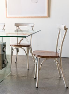 Silla Crossback Blanca Amoblé