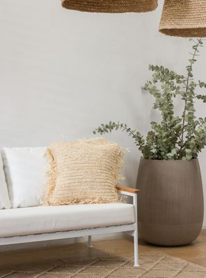 Cojin Dion Natural  Claro Cuadrado