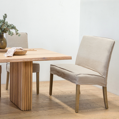 Banqueta Ginebra Beige Lino