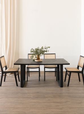 Imagen 1 del producto Comedor San Francis Rectangular Negro