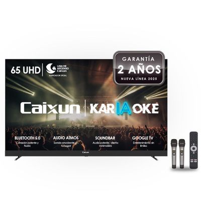 Smart TV Caixun 65” UHD 4K Karaoke Google TV