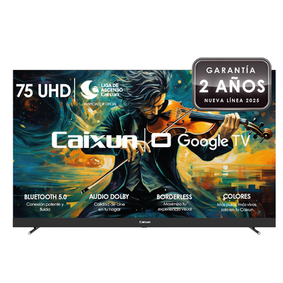 Smart TV Caixun LED 75"" UHD 4K Google TV C75VHUG