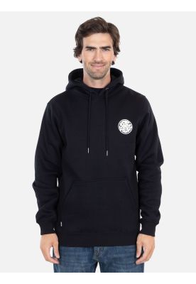 Poleron Canguro Wetsuits Logo Negro Hombre Rip Curl