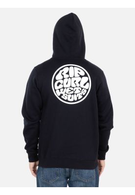 Imagen 2 del producto Poleron Canguro Wetsuits Logo Negro Hombre Rip Curl
