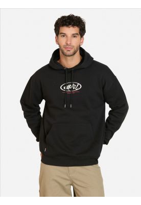 Poleron Canguro Breaker Negro Hombre Rip Curl