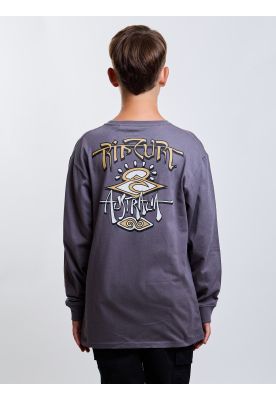 Imagen 2 del producto Polera ML Current Gris Infantil Rip Curl