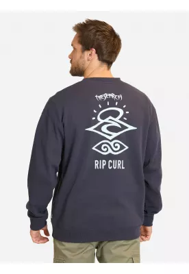 Imagen 2 del producto Poleron CR Search Logo Loose Crew Azul Hombre Rip Curl