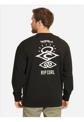 Imagen 2 del producto Poleron CR Search Logo Loose Crew Negro Hombre Rip Curl