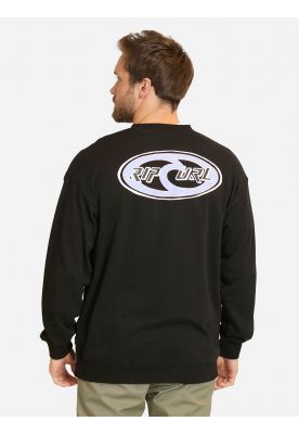 Imagen 2 del producto Poleron CR Rituals Ovals Crew Negro Hombre Rip Curl