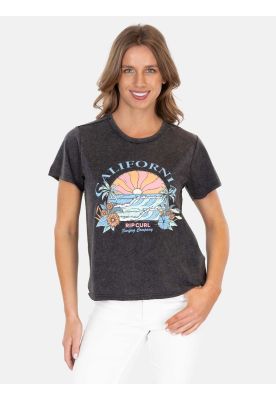 Polera M/C California Ride Negro Mujer Rip Curl