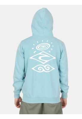 Imagen 2 del producto Poleron FZ Deepsea Celeste Infantil Rip Curl