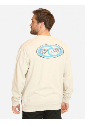 Imagen 2 del producto Poleron CR Rituals Ovals Crew Blanco Hombre Rip Curl