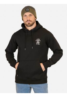 Poleron Canguro The Search Negro Hombre Rip Curl