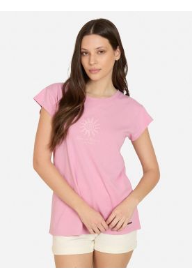 Polera MC Tidecrest Rosado Mujer Rip Curl