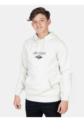 Poleron Canguro Fadeout Essential Blanco Infantil Rip Curl
