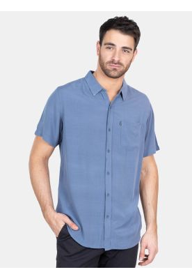 Camisa M/C Signature Line Azul Hombre Rip Curl