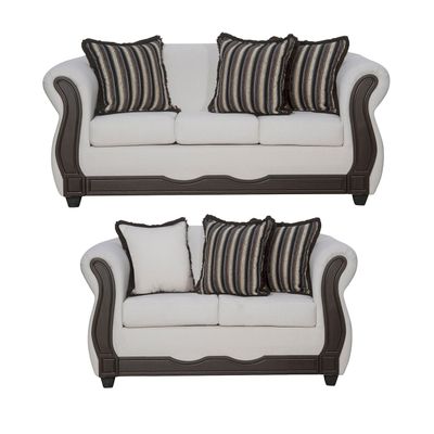 Juego de Living 3 2 Sofia Crudo