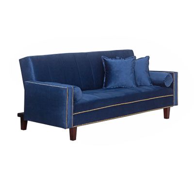 Futon Sofa Cama Golden Blue