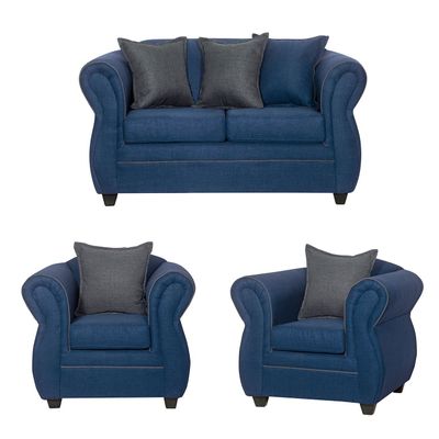 Juego de Living 2 1 1 Emili Azul