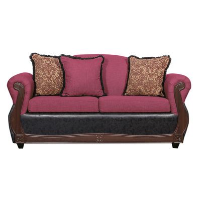 Imagen 2 del producto Juego de Living 2 1 1 Gran Columbia Burdeo Negro