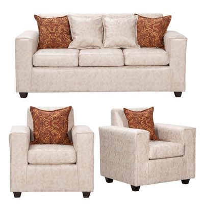 Juego de Living 3 1 1 Ezeiza Crema